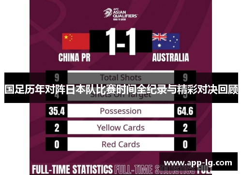 国足历年对阵日本队比赛时间全纪录与精彩对决回顾