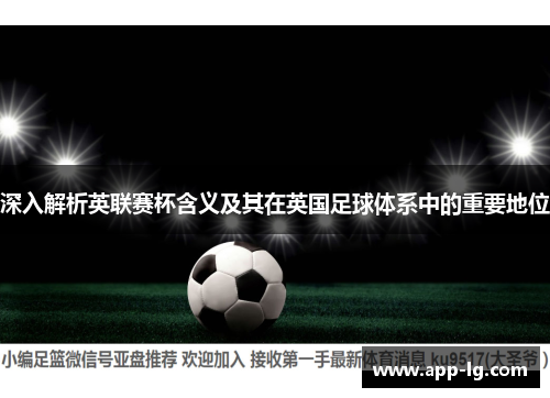 深入解析英联赛杯含义及其在英国足球体系中的重要地位 深入解析英联赛杯含义及其在英国足球体系中的重要地位
